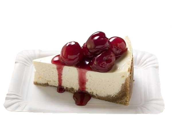 Cheesecake with cherry topping
