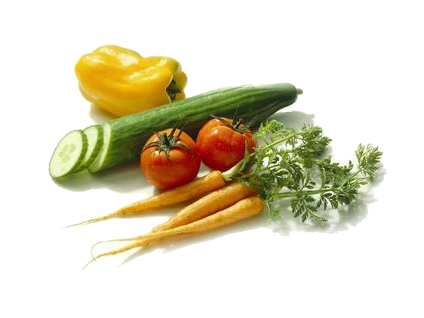 Veggie mix: cucumber, tomato, peppers...