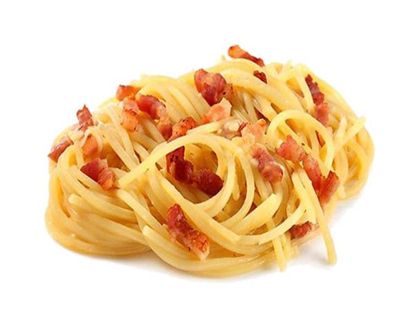 Pasta with bacon