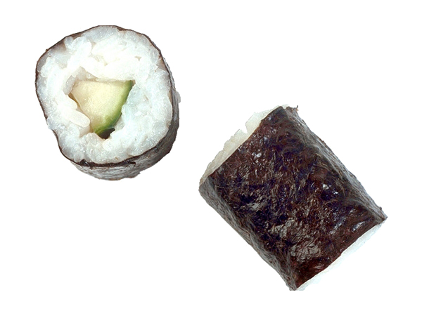 Sushi roll with cucumber
