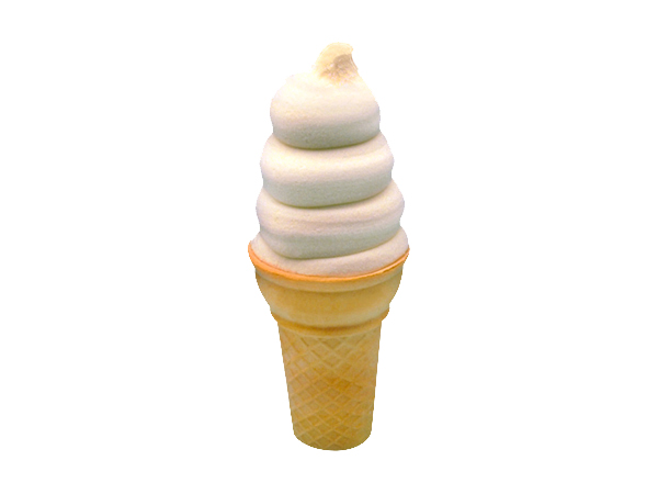 Vanilla icecream cone