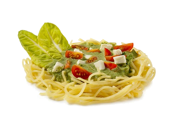 spaghetti with pesto
