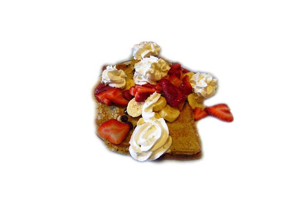 French toast with cream and berries